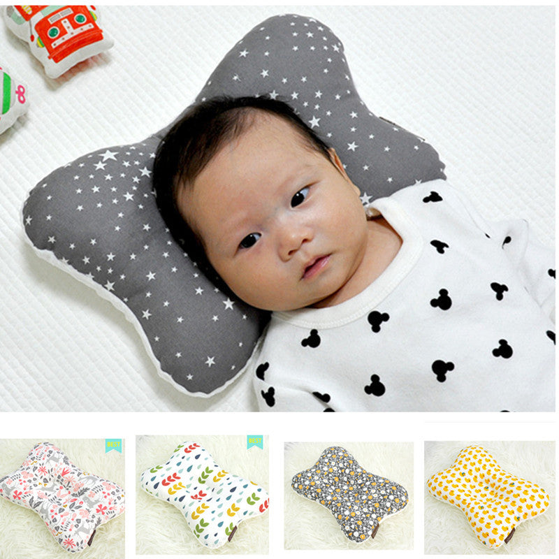 Touch bean function baby pillow pure cotton shaping pillow 20-year-old newborn anti-bias head correction baby pillow A13