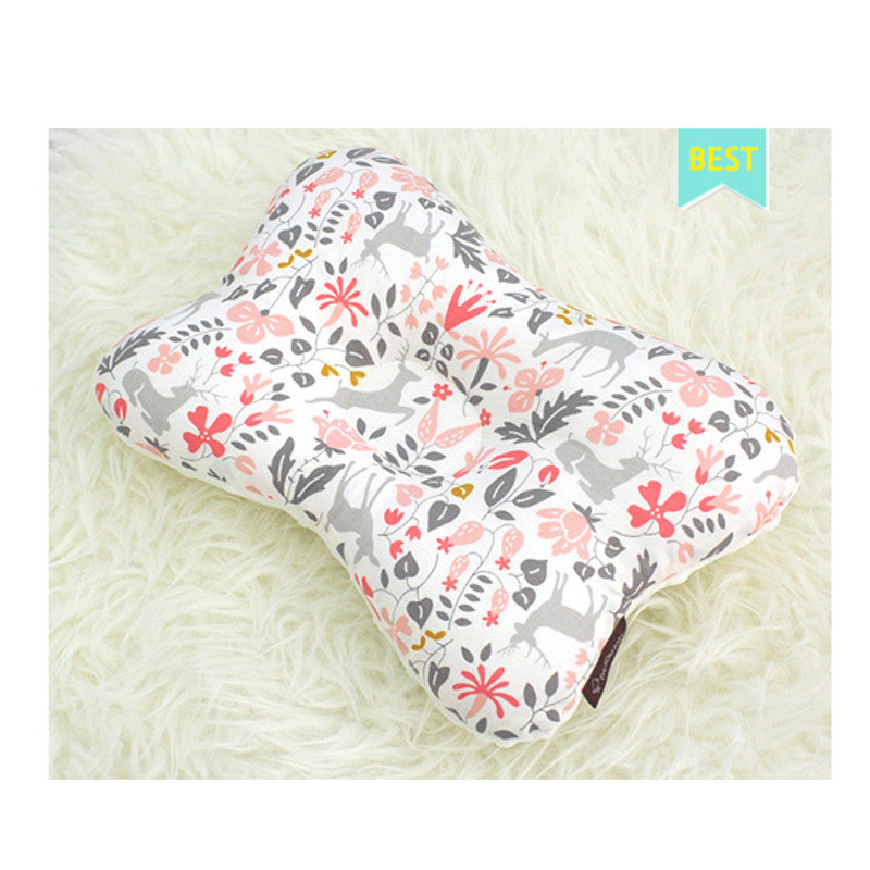 Touch bean function baby pillow pure cotton shaping pillow 20-year-old newborn anti-bias head correction baby pillow A13