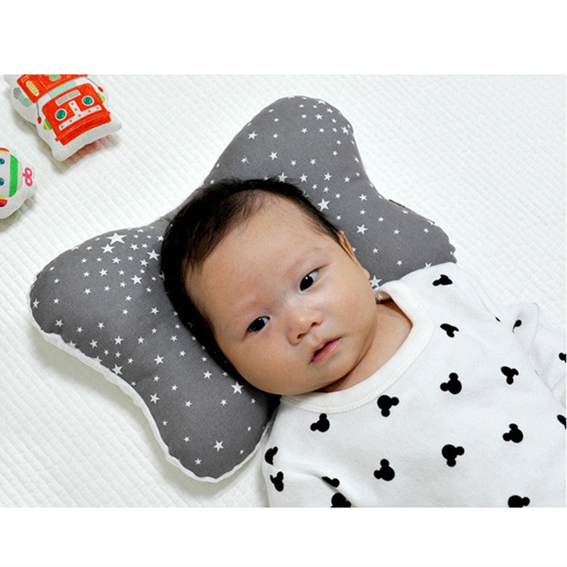 Touch bean function baby pillow pure cotton shaping pillow 20-year-old newborn anti-bias head correction baby pillow A13