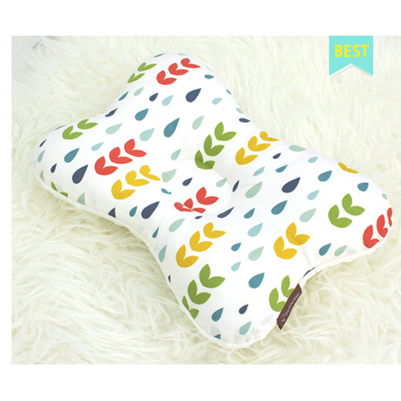 Touch bean function baby pillow pure cotton shaping pillow 20-year-old newborn anti-bias head correction baby pillow A13