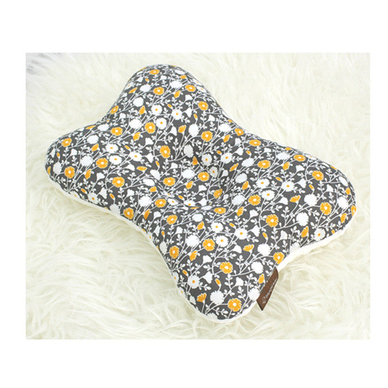 Touch bean function baby pillow pure cotton shaping pillow 20-year-old newborn anti-bias head correction baby pillow A13