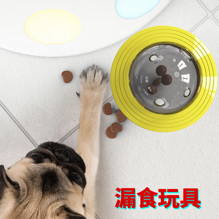 Pet Supplies Amazon Explosive Model Wang Planet Dog Leakage Eating Bite Resistant Toy Frisbee Leaky Ball Leaky Food Device