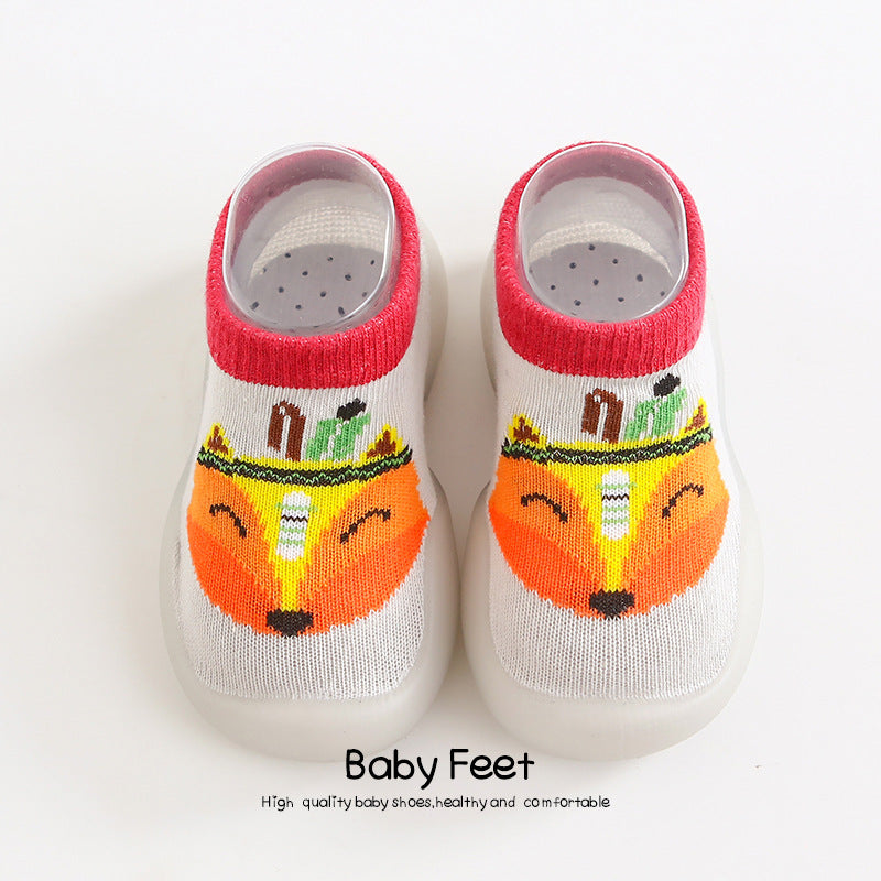 Korean style children's indoor soft-soled shoes spring and autumn baby breathable non-slip baby socks shoes toddler shoes wholesale