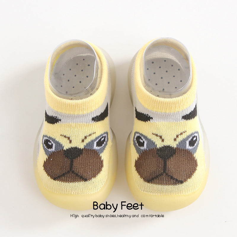 Korean style children's indoor soft-soled shoes spring and autumn baby breathable non-slip baby socks shoes toddler shoes wholesale