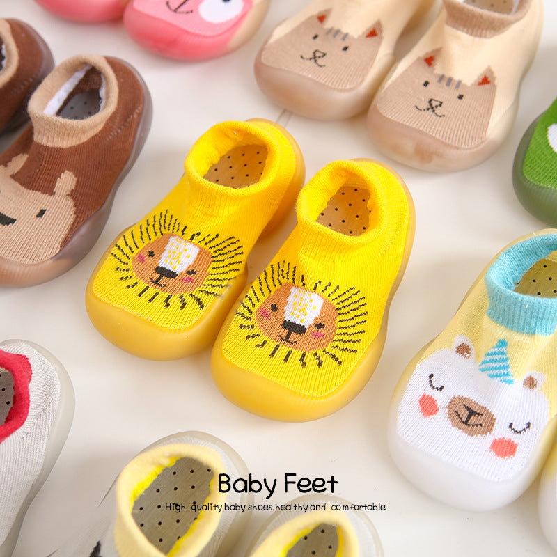 Korean style children's indoor soft-soled shoes spring and autumn baby breathable non-slip baby socks shoes toddler shoes wholesale