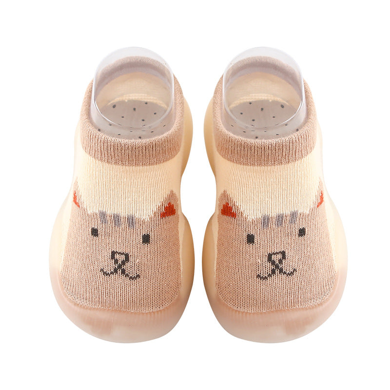 Korean style children's indoor soft-soled shoes spring and autumn baby breathable non-slip baby socks shoes toddler shoes wholesale