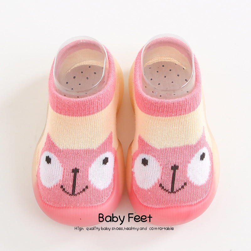 Korean style children's indoor soft-soled shoes spring and autumn baby breathable non-slip baby socks shoes toddler shoes wholesale