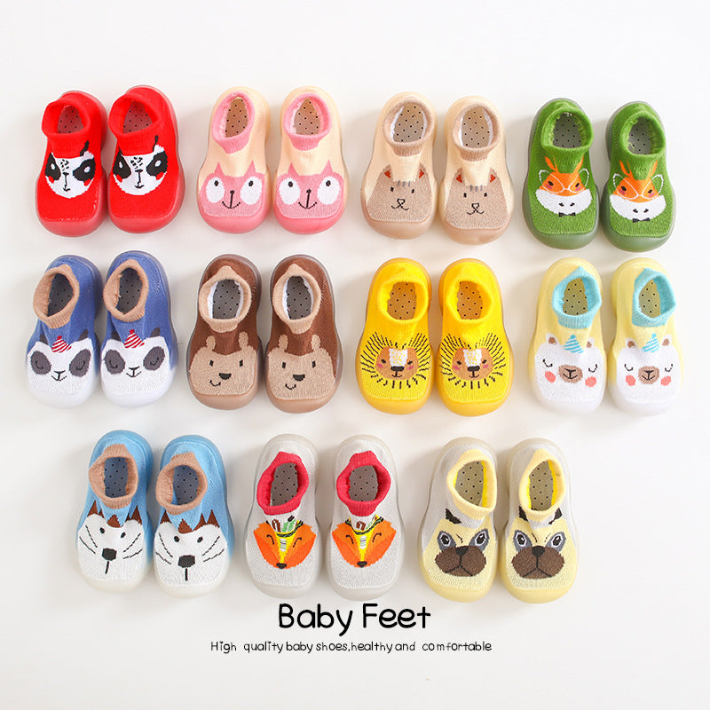 Korean style children's indoor soft-soled shoes spring and autumn baby breathable non-slip baby socks shoes toddler shoes wholesale