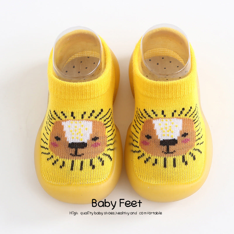 Korean style children's indoor soft-soled shoes spring and autumn baby breathable non-slip baby socks shoes toddler shoes wholesale