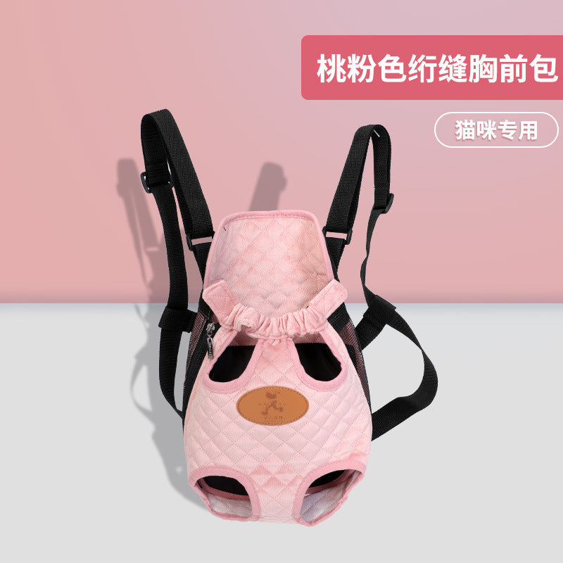 Pet mesh backpack cross-border cat bag breathable lightweight backpack spot outing portable cat pet bag