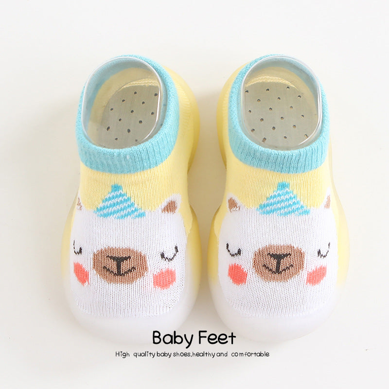 Korean style children's indoor soft-soled shoes spring and autumn baby breathable non-slip baby socks shoes toddler shoes wholesale