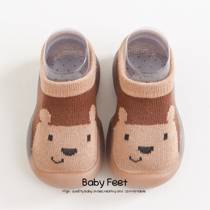 Korean style children's indoor soft-soled shoes spring and autumn baby breathable non-slip baby socks shoes toddler shoes wholesale