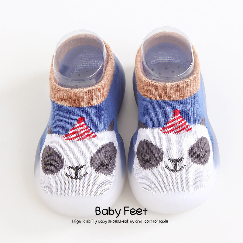 Korean style children's indoor soft-soled shoes spring and autumn baby breathable non-slip baby socks shoes toddler shoes wholesale