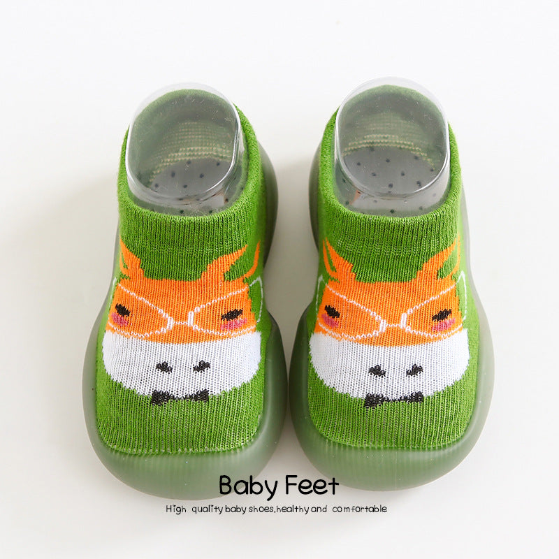 Korean style children's indoor soft-soled shoes spring and autumn baby breathable non-slip baby socks shoes toddler shoes wholesale