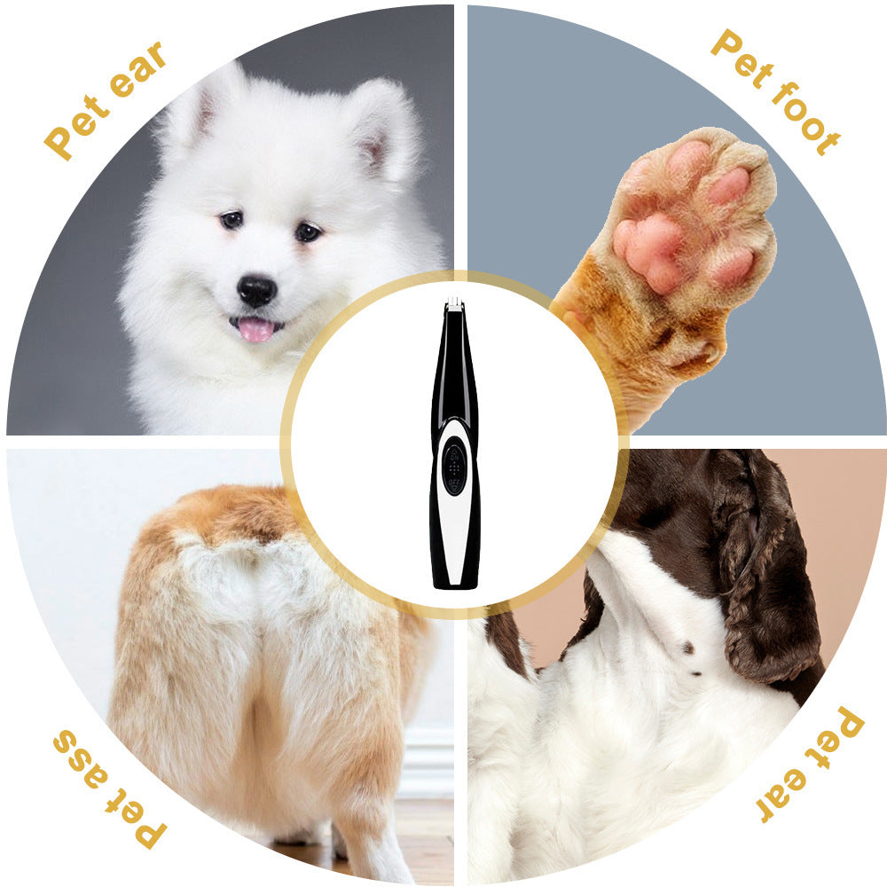 Amazon dog foot shaver cat and dog ear and foot hair shaving electric hair clipper usb interface pet hair clipper