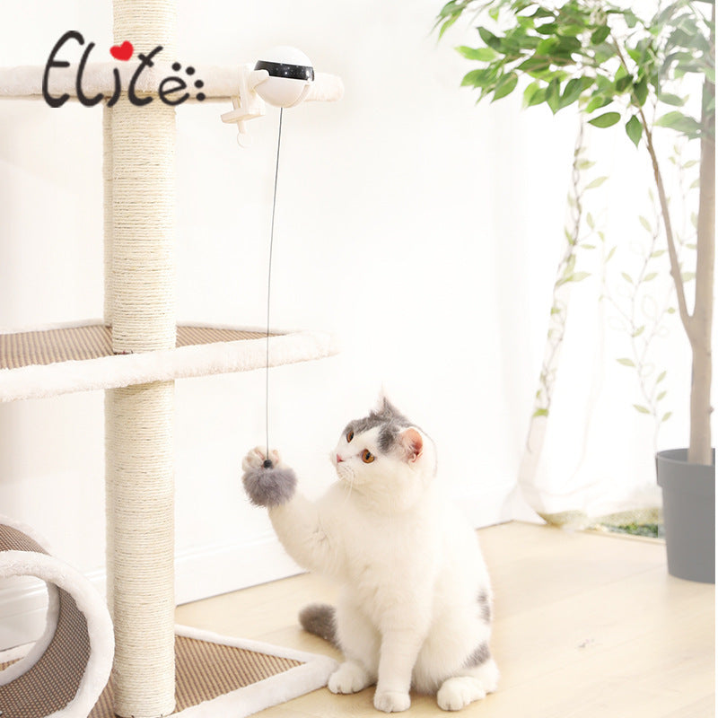 Yili ELITE Pet Electric Cat Toy Lifting Ball YoYo Self-Hi Hair Ball Amusing Cat Interaction to Relieve Boredom 1 Piece Delivery