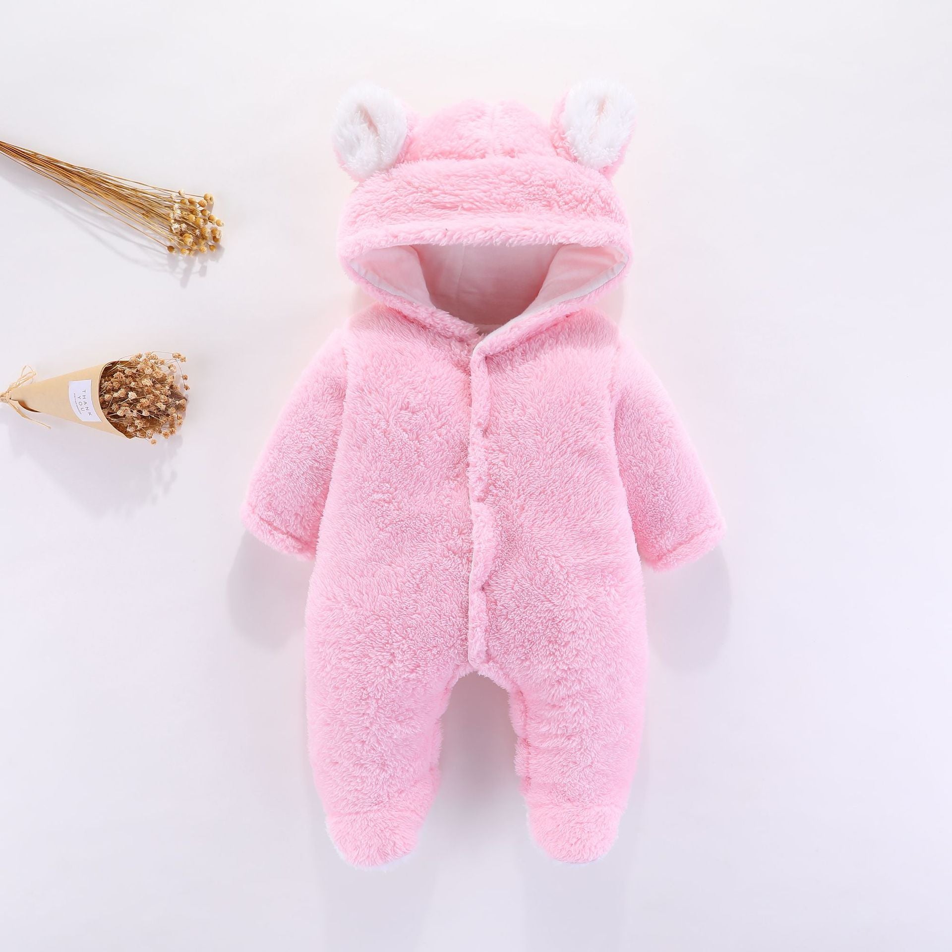 Spring and Autumn Baby Jumpsuit Shu Cotton Wool Climbing Clothes Newborn Winter Baby Baby Clothes Romper Kids Clothes