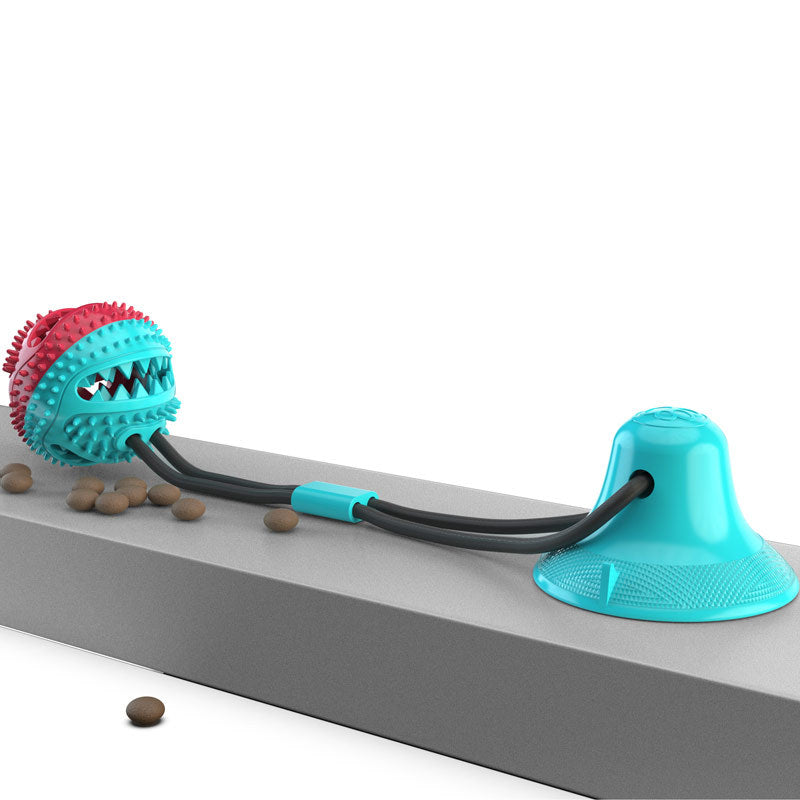 Pet Molar Amazon hot sale pet supplies teething leaker chew resistant ball suction cup dog toy