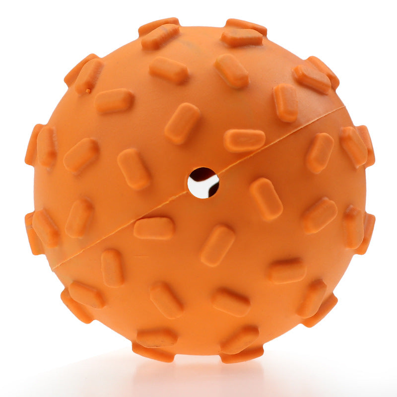 Pet toy dog food leakage slow food dog toy ball molar dog bite toy chewing resistant rubber dog toy ball