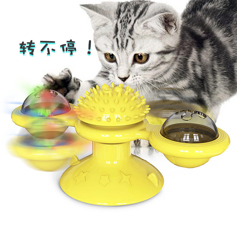 Pet Supplies Amazon Spinner Cat Toy Turntable Cat Toy Scratcher Cat Brush 6
