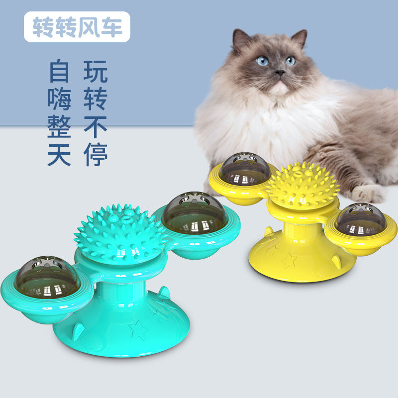 Pet Supplies Amazon Spinner Cat Toy Turntable Cat Toy Scratcher Cat Brush 6