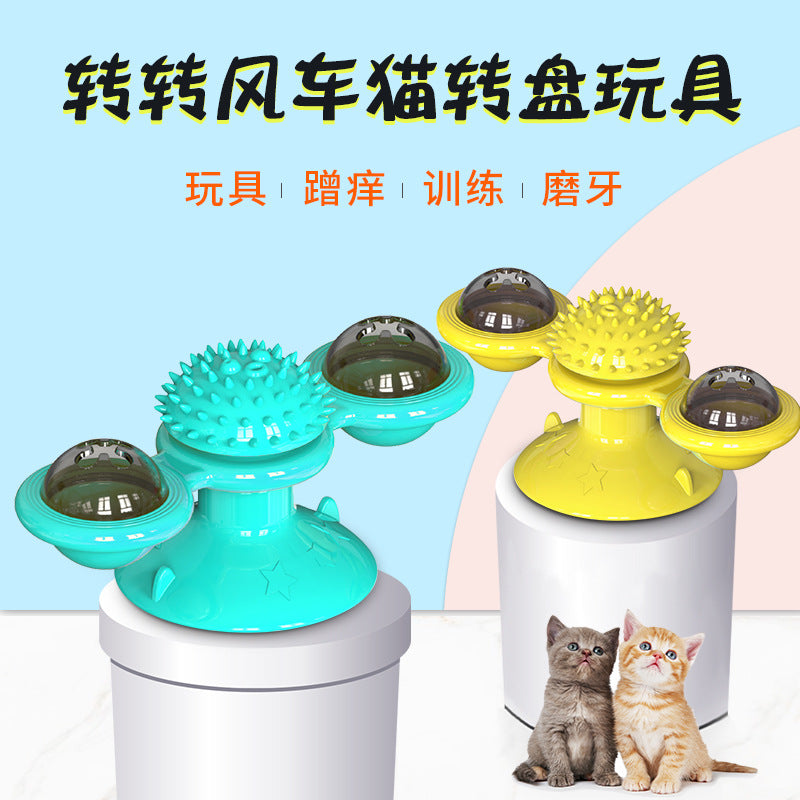 Pet Supplies Amazon Spinner Cat Toy Turntable Cat Toy Scratcher Cat Brush 6