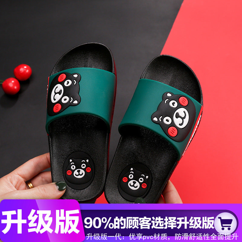 Children's slippers summer boys and girls indoor children's non-slip soft bottom home baby cartoon middle and older children's parent-child slippers