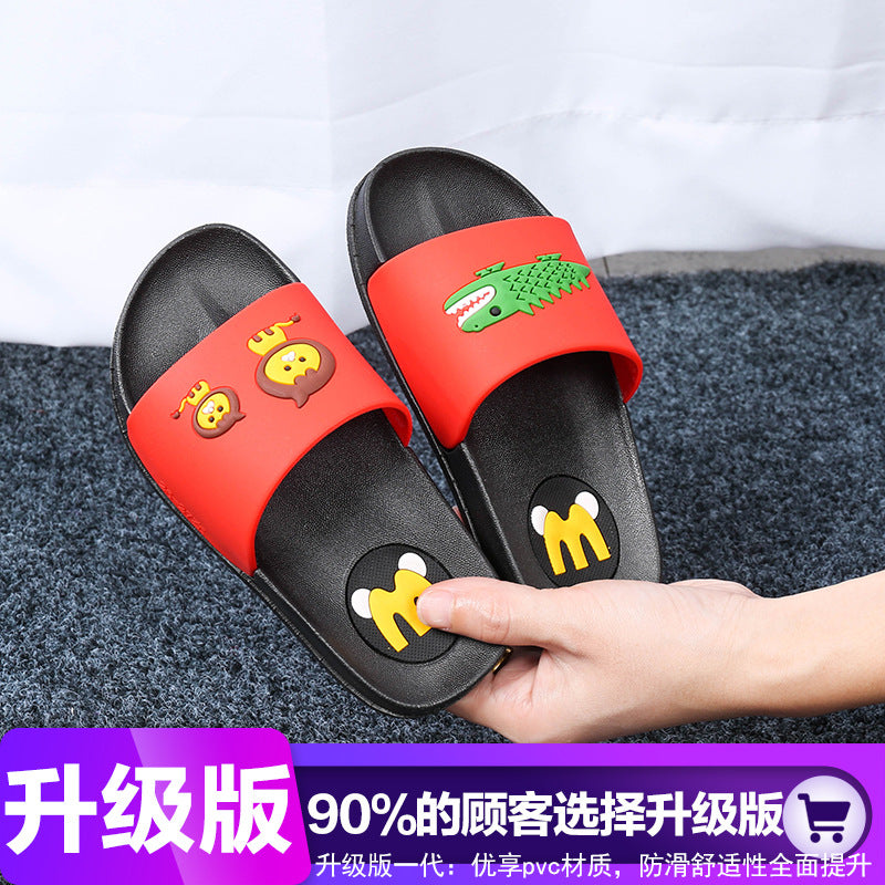Children's slippers summer boys and girls indoor children's non-slip soft bottom home baby cartoon middle and older children's parent-child slippers