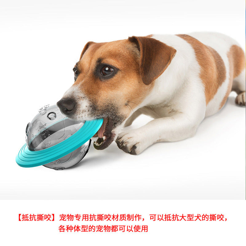 Gnawing Bite-resistant Dog Toy Frisbee Ufo Leakage Food Ball Puzzle Dog Supplies Pet Supplies