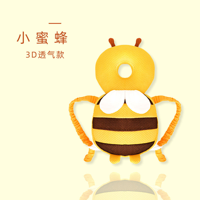 Turtle baby head pillow spring and autumn breathable plush head pillow anti-fall baby protection pad toddler hat batch