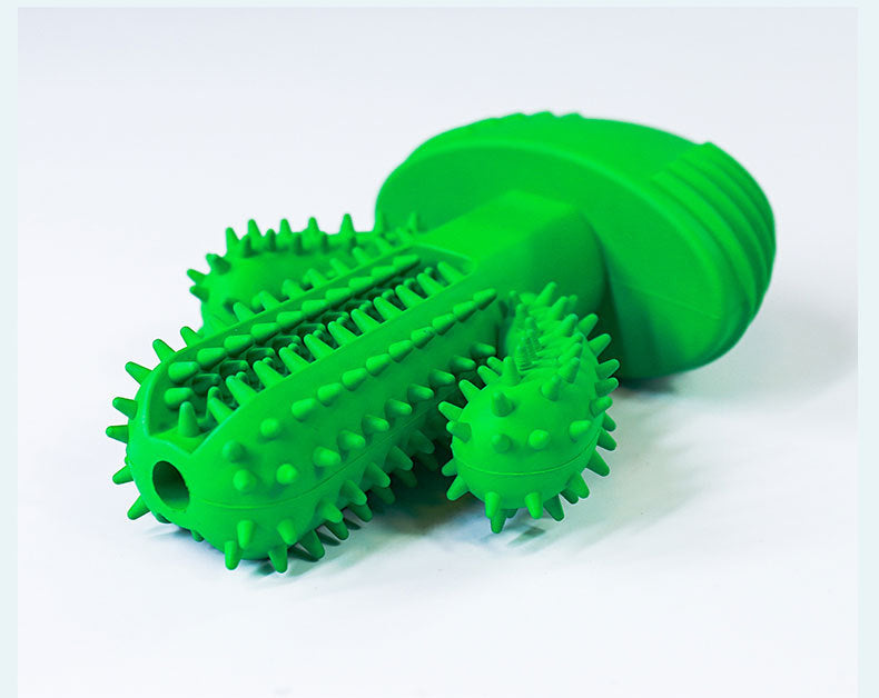 Original dog toothbrush pet vocal teeth cleaning rods cactus dog toy supplies