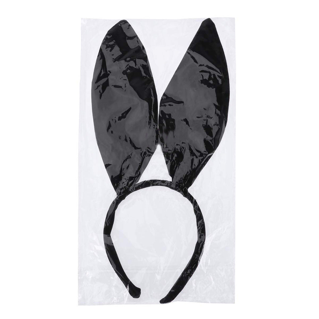 Spot Halloween Easter Cute Bunny Ears Headband Bunny Girl Costume Accessories Satin Bunny Rabbit Ears Headband