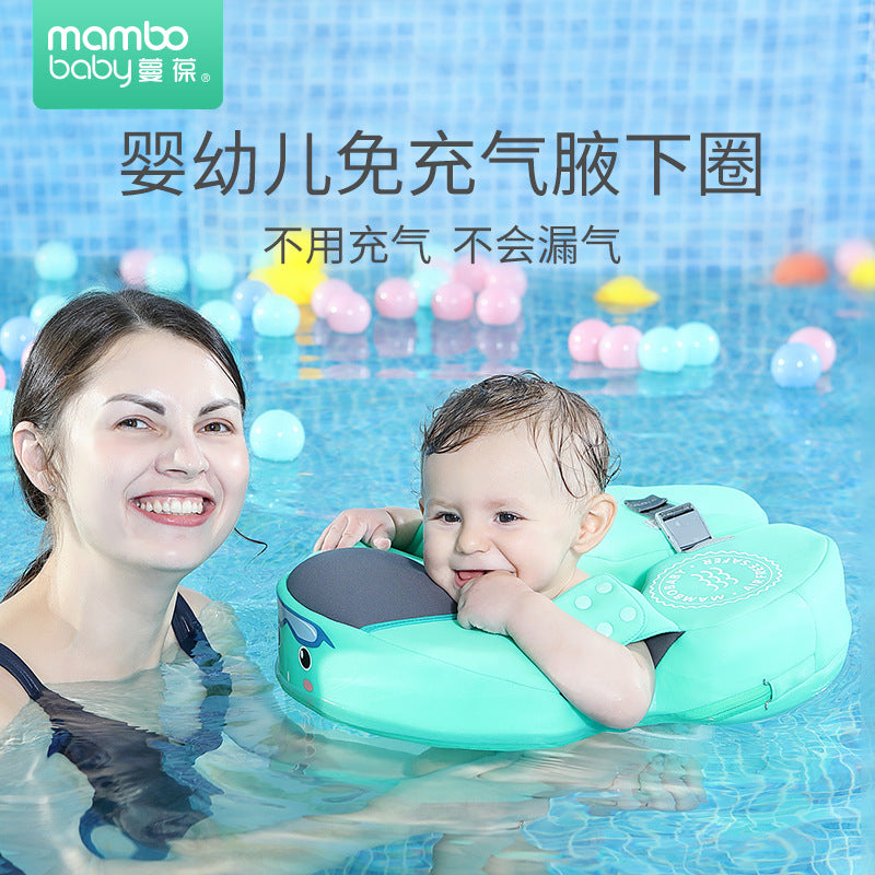 Man Baoyan Inflatable Armpit Ring Baby Special Flamingo Lifebuoy Cartoon Baby Swimming Ring Factory Direct