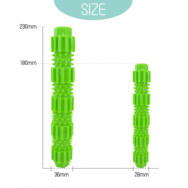 Pet Supplies Dog TPR Bite Stick Leaky Stick Grinding Teeth Cleaning Teeth Bite Interactive Toy Spot Wholesale Cross-border