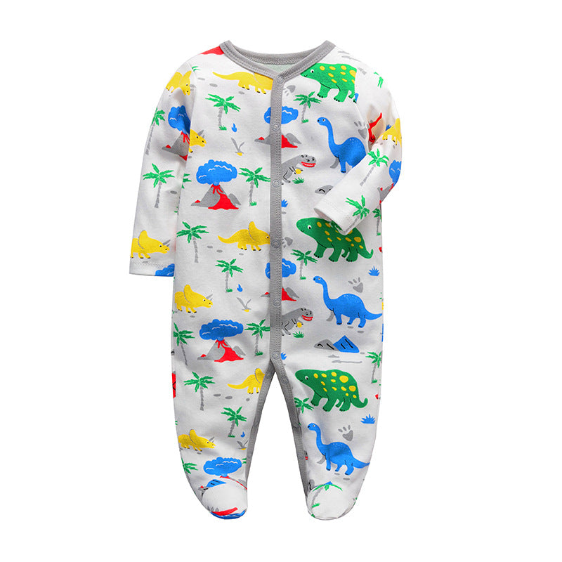 Manufacturers wholesale baby jumpsuits with feet and rompers for newborns jumpsuits with farts romper spring and autumn pajamas baby clothes