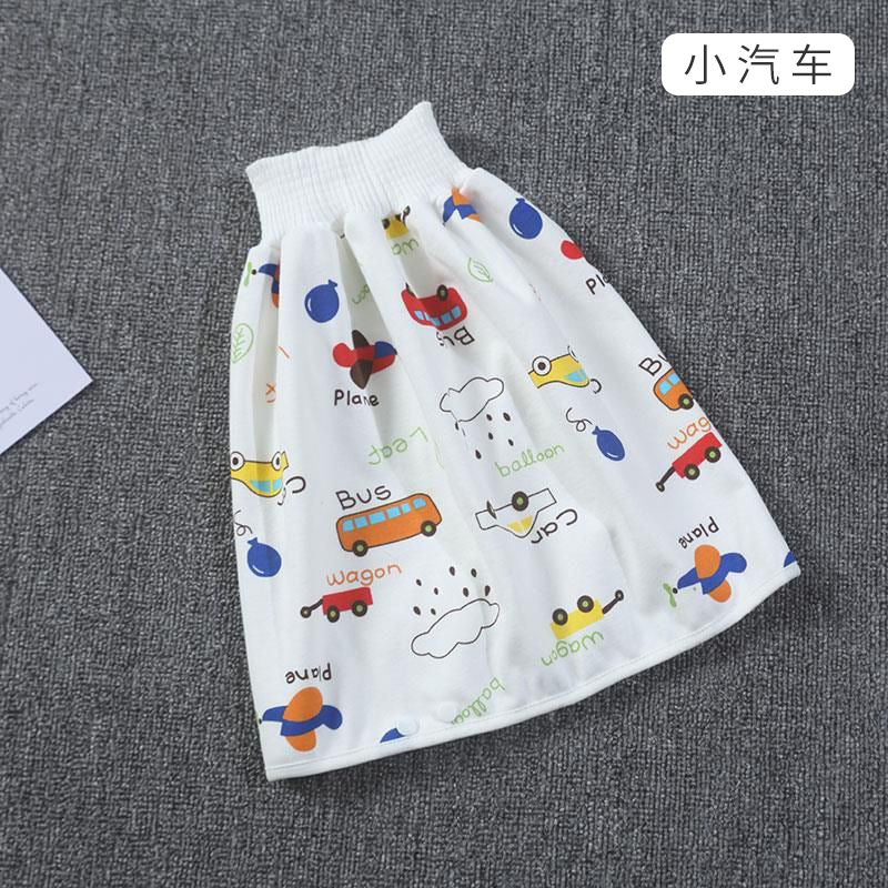 Baby Diaper Training Skirt Pure Cotton High Waist Waterproof Diaper Skirt Children Baby Cloth Diaper Urination Skirt