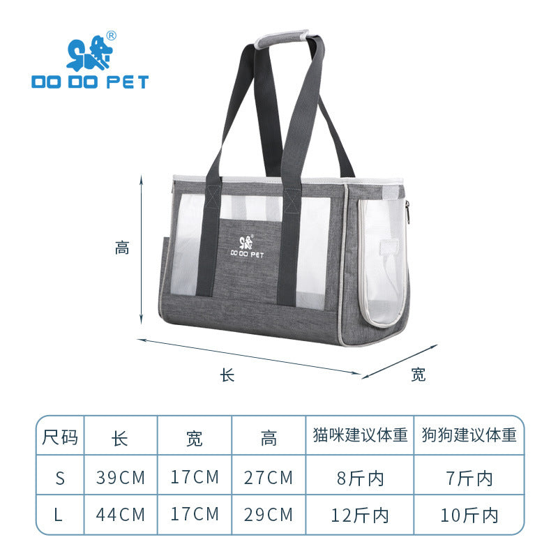 Factory direct pet bag summer breathable net bag puppy Teddy Chihuahua outing bag cat handbag cat bag
