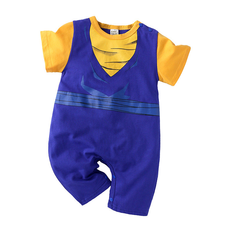 Summer cartoon anime baby boy short-sleeved harem foreign trade baby Japanese jumpsuit cosplay crawler suit