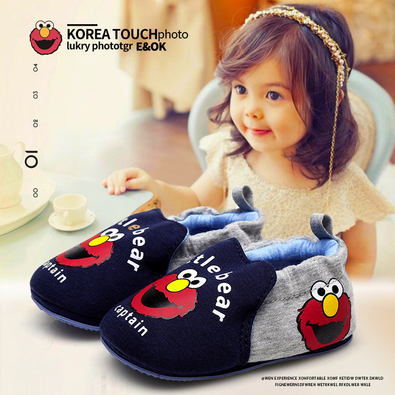 Factory direct sales baby soft sole toddler shoes 0-1-2 years old boys and girls baby shoes fashionable home non-slip baby shoes