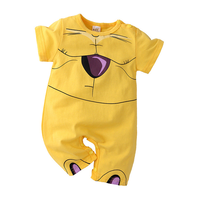 Summer cartoon anime baby boy short-sleeved harem foreign trade baby Japanese jumpsuit cosplay crawler suit