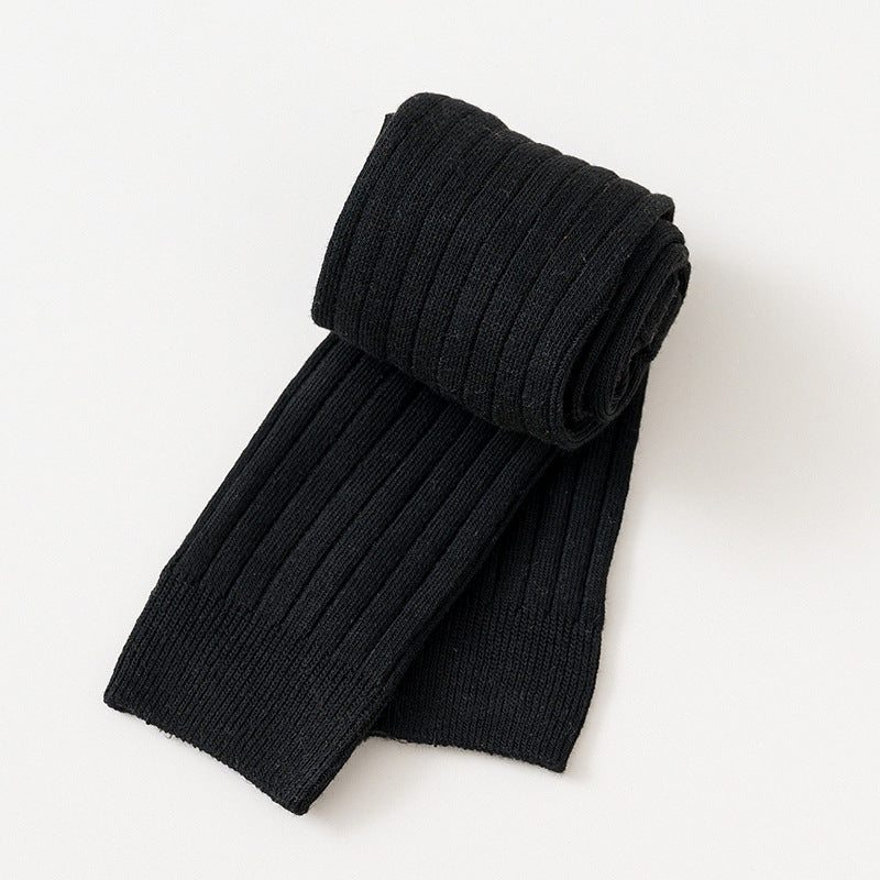 Link No. 1 Spring and Autumn Candy Color Vertical Stripe Baby Leggings Baby Cropped Pants Jumpsuit Children's Pantyhose