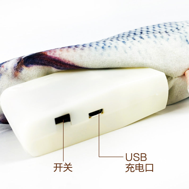 Douyin with the same simulation fish electric swing fish jumping fish cute simulation carp pet cat toy net red fish