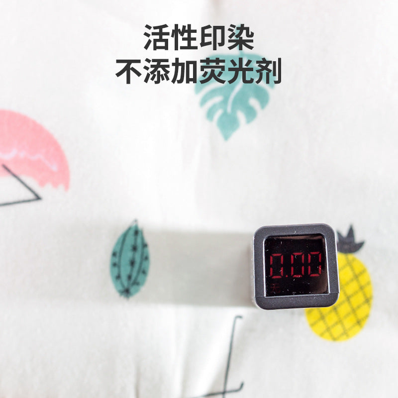 muslin tree multi-layer cotton crib storage bag cartoon multi-functional bedside baby diaper storage bag