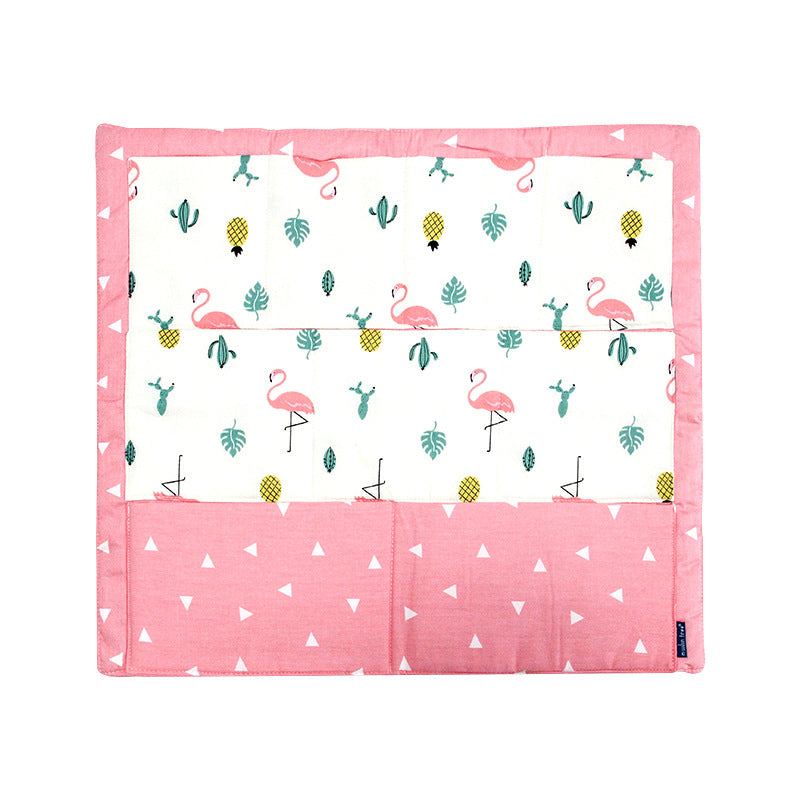 muslin tree multi-layer cotton crib storage bag cartoon multi-functional bedside baby diaper storage bag