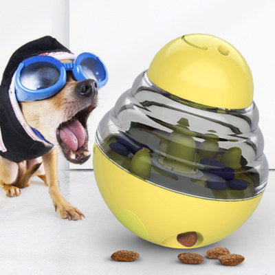 Amazon's new pet supplies gnaw bite resistant dog self-hey toy frisbee flying saucer leaking ball device dog supplies
