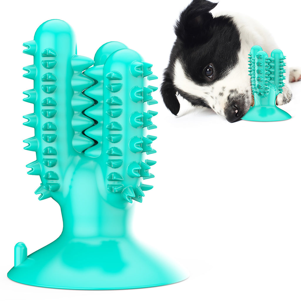 Pet Supplies Amazon Hot Sale New Dog Toothbrush Dog Teeth Cleaner Stick Leaking Food Resistant Biting Dog Toy