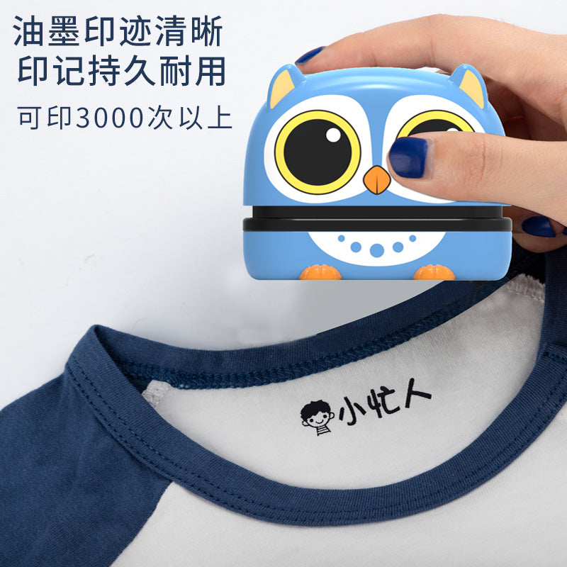 Cute pet seal material wholesale photosensitive children cartoon cute name clothes kindergarten engraved signature name stamp