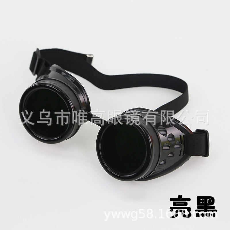 Halloween Retro Steampunk Glasses Gothic Goggles Cosplay Costumes and Cycling Welding Labor Protection