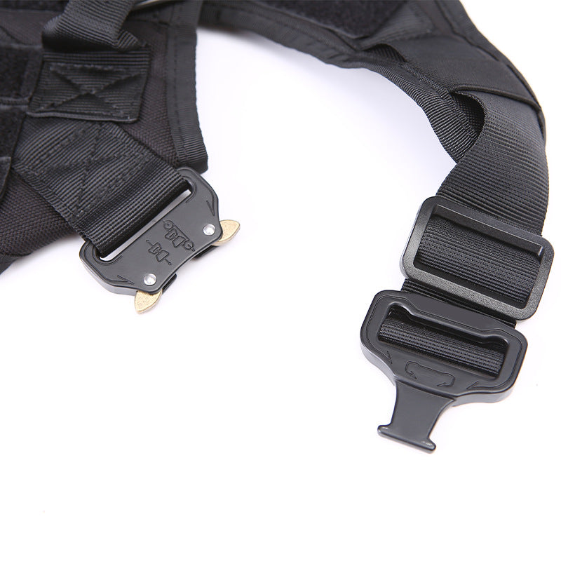 Dog Tactical Backpack Tactical Dog Clothes Work Dog Portable Vest Pet Dog Breast Strap
