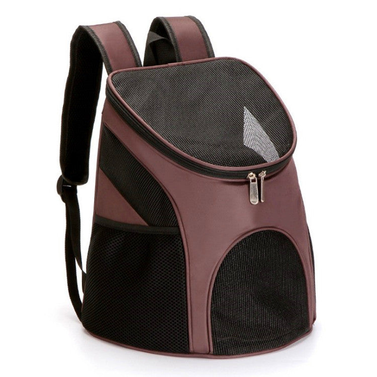 Factory direct pet backpack cat bag dog bag breathable folding Teddy pet bag mesh travel outing backpack